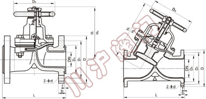 G41J襯里隔膜閥,結(jié)構(gòu)圖